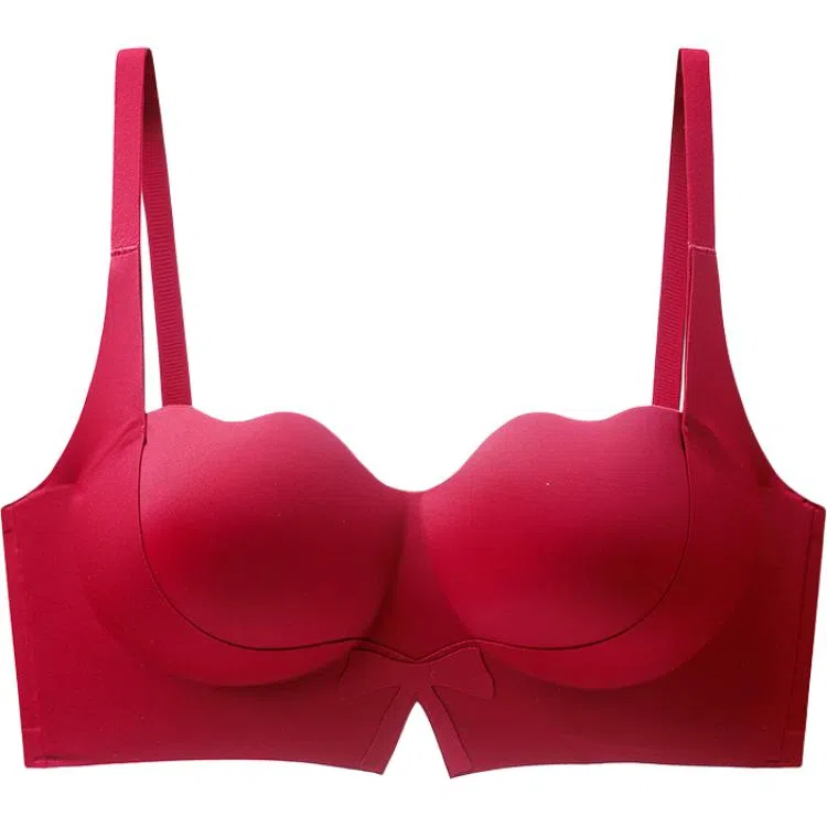 草本初色 无痕小胸聚拢显大半杯外扩漫画胸提拉收副乳防下垂文胸 女款