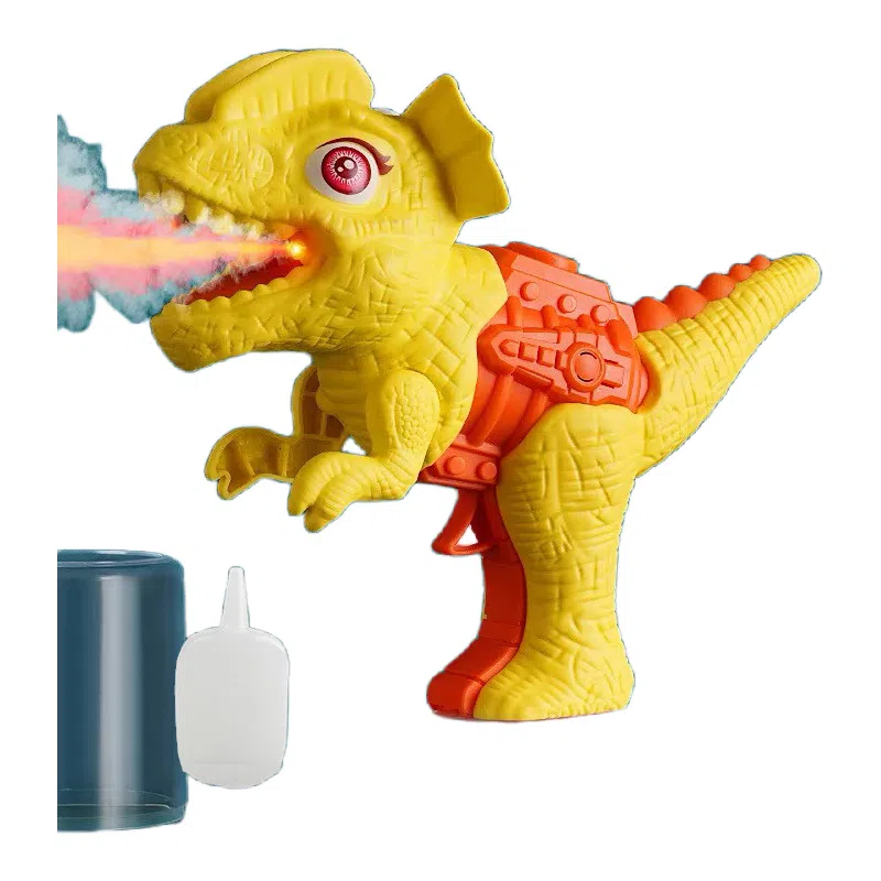 咕轹 恐龙喷雾枪 仿真霸王三角龙模型 玩具