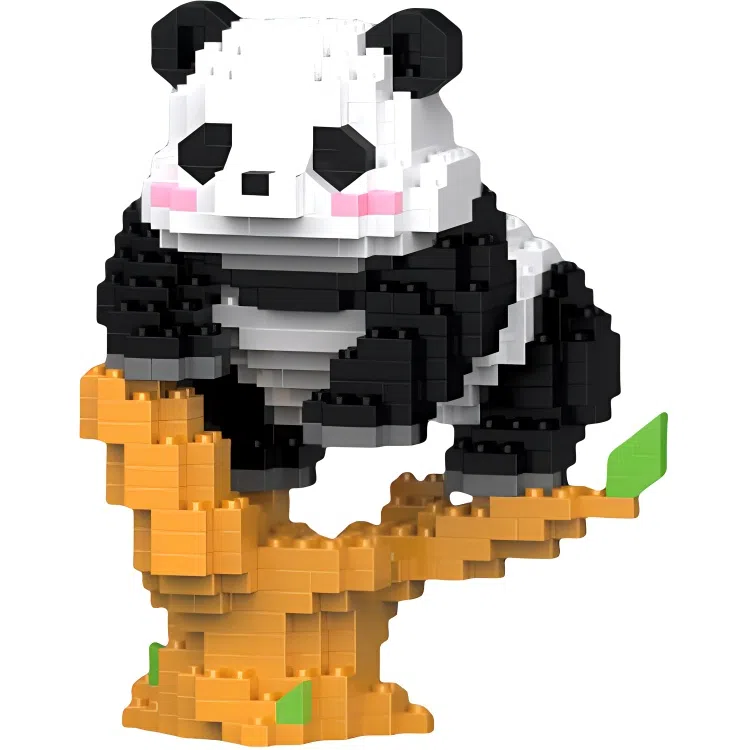 雄俊 可爱乐高积木卡通贪吃猪 益智拼装 玩具
