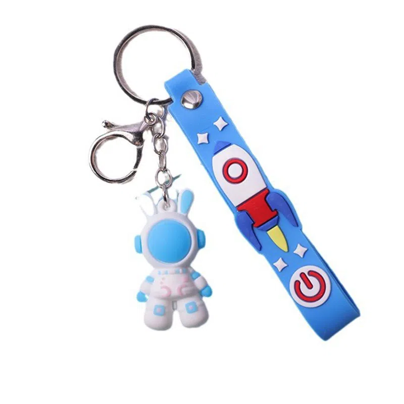 零界 多巴胺治愈卡通宇航员钥匙扣创意手机绳包包挂饰 行李箱  卡通玩偶#好运 尼龙 挂件 男女同款情侣款