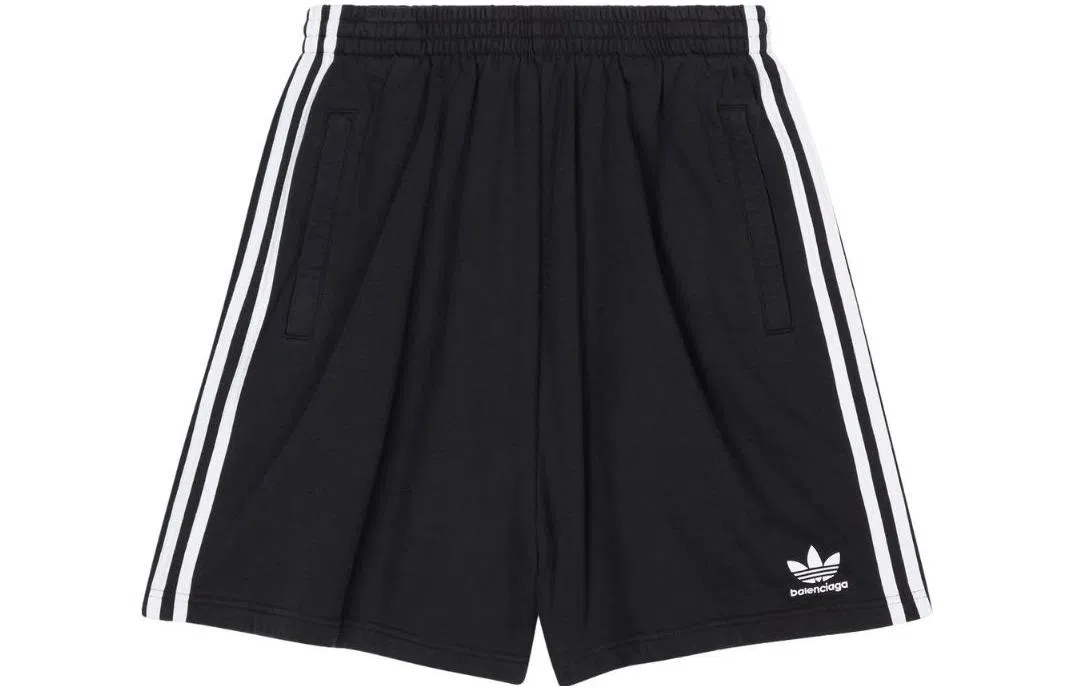 Balenciaga x adidas FW22 Logo Stripe Shorts