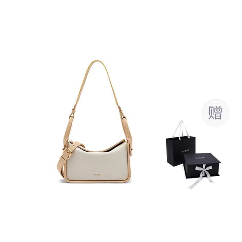 PEDRO Canvas Leather Shoulder Bag