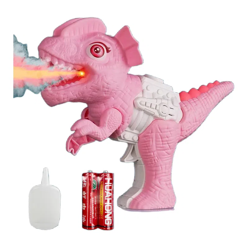 咕轹 恐龙喷雾枪 仿真霸王三角龙模型 玩具