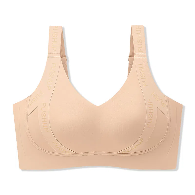 润微 薄款无痕大胸显小提拉透气不闷收副乳防下垂文胸 女款