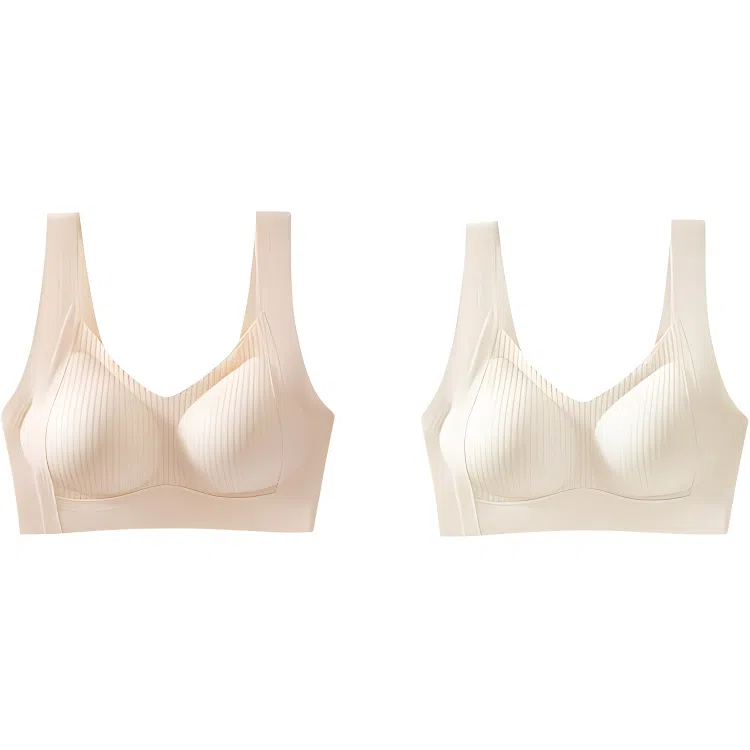 俞兆林 透气无痕小胸聚拢上托防下垂软支撑无钢圈收副乳文胸 女款 组合装