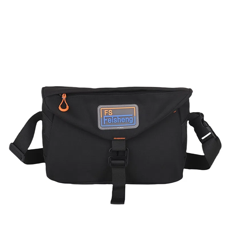 恒源祥 日系工装通勤百搭休闲 尼龙布 轻便小方包手机包户外潮单肩斜挎包 常规 男女同款情侣款 黑色