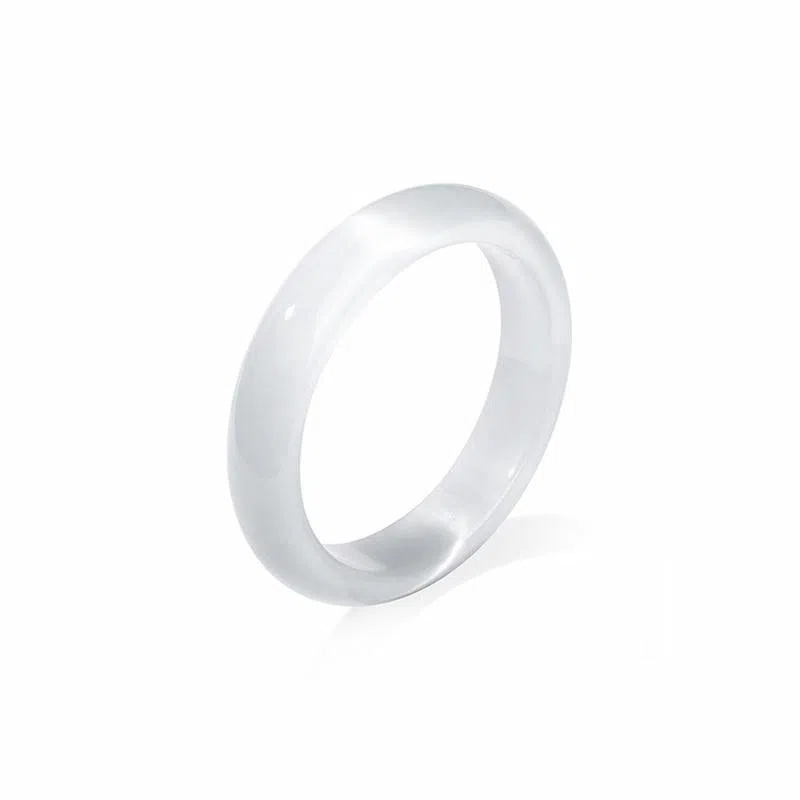 岁月静好 复古贵妃镯冰蓝古风汉服旗袍美人镯清新高级水润一步一响优雅气质新中式妈妈女朋友恋爱告白#好运 玻璃猫眼 手镯 女款