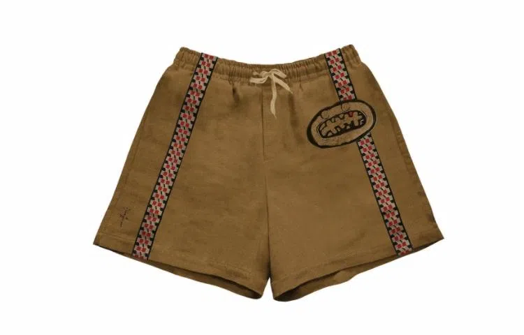 Travis Scott STRIPE Short Brown