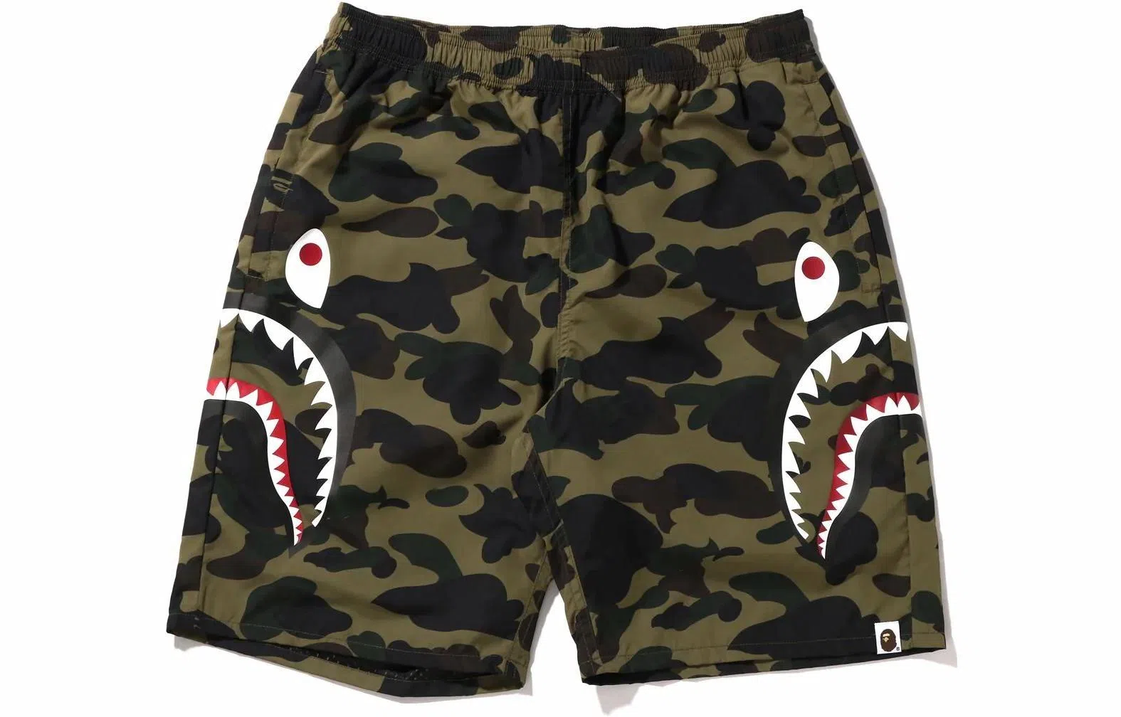 A BATHING APE Shark Camo Shorts