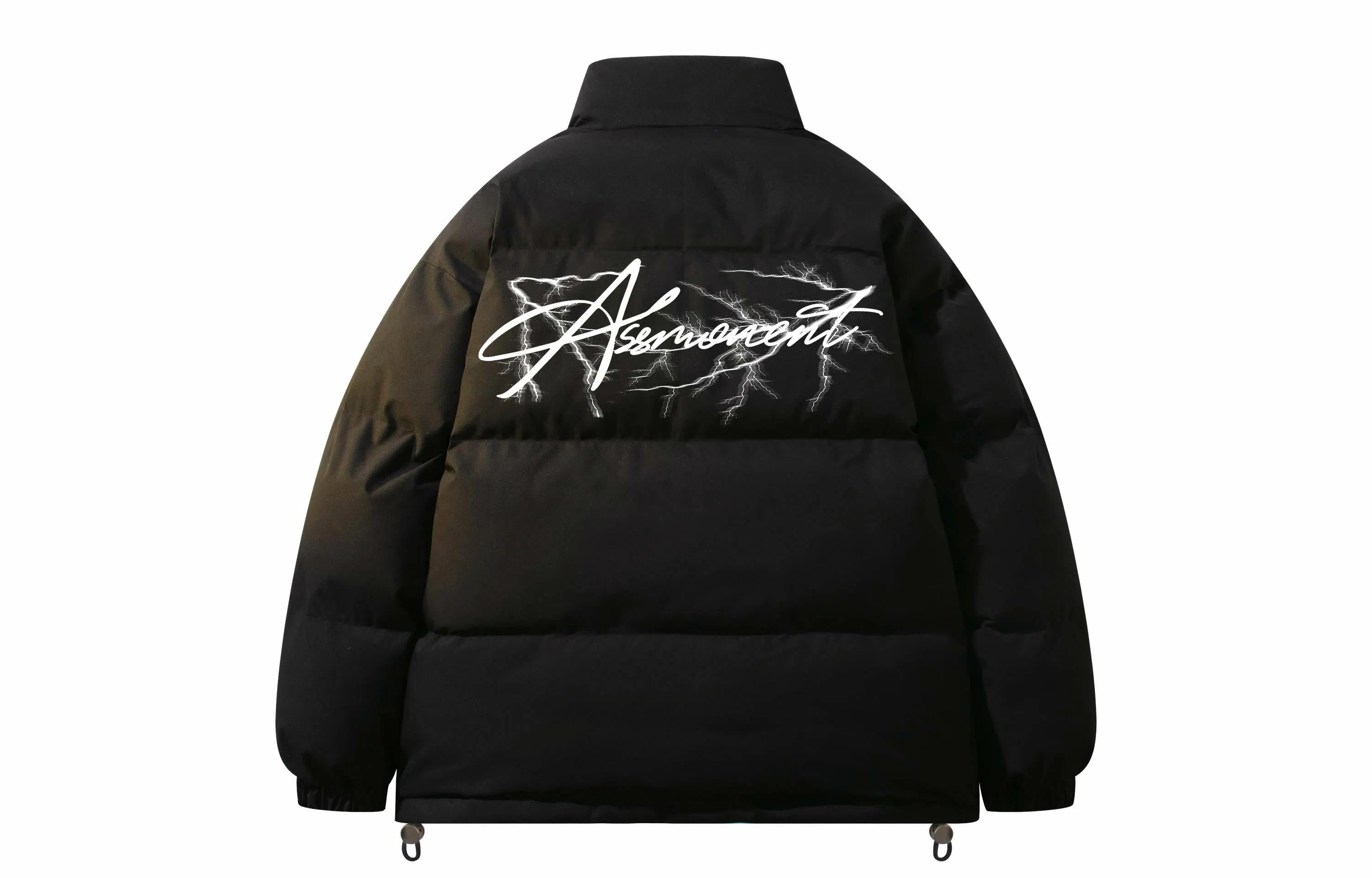 SUNSETMONENT Lightning Letter Puffer Jacket