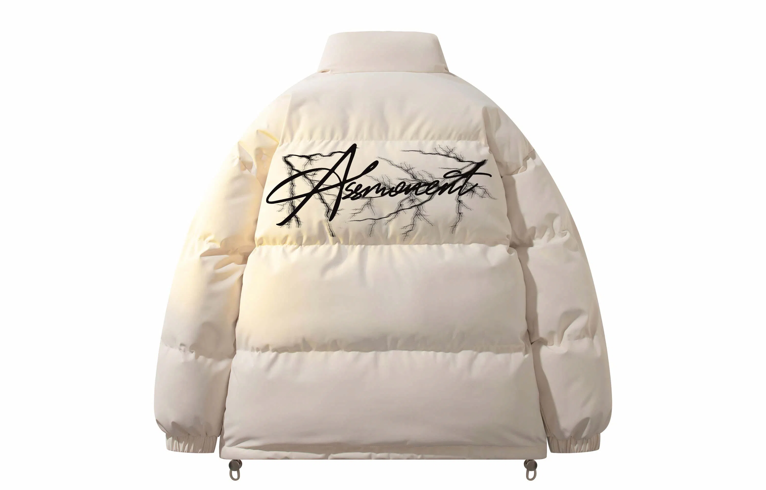 SUNSETMONENT Lightning Letter Puffer Jacket