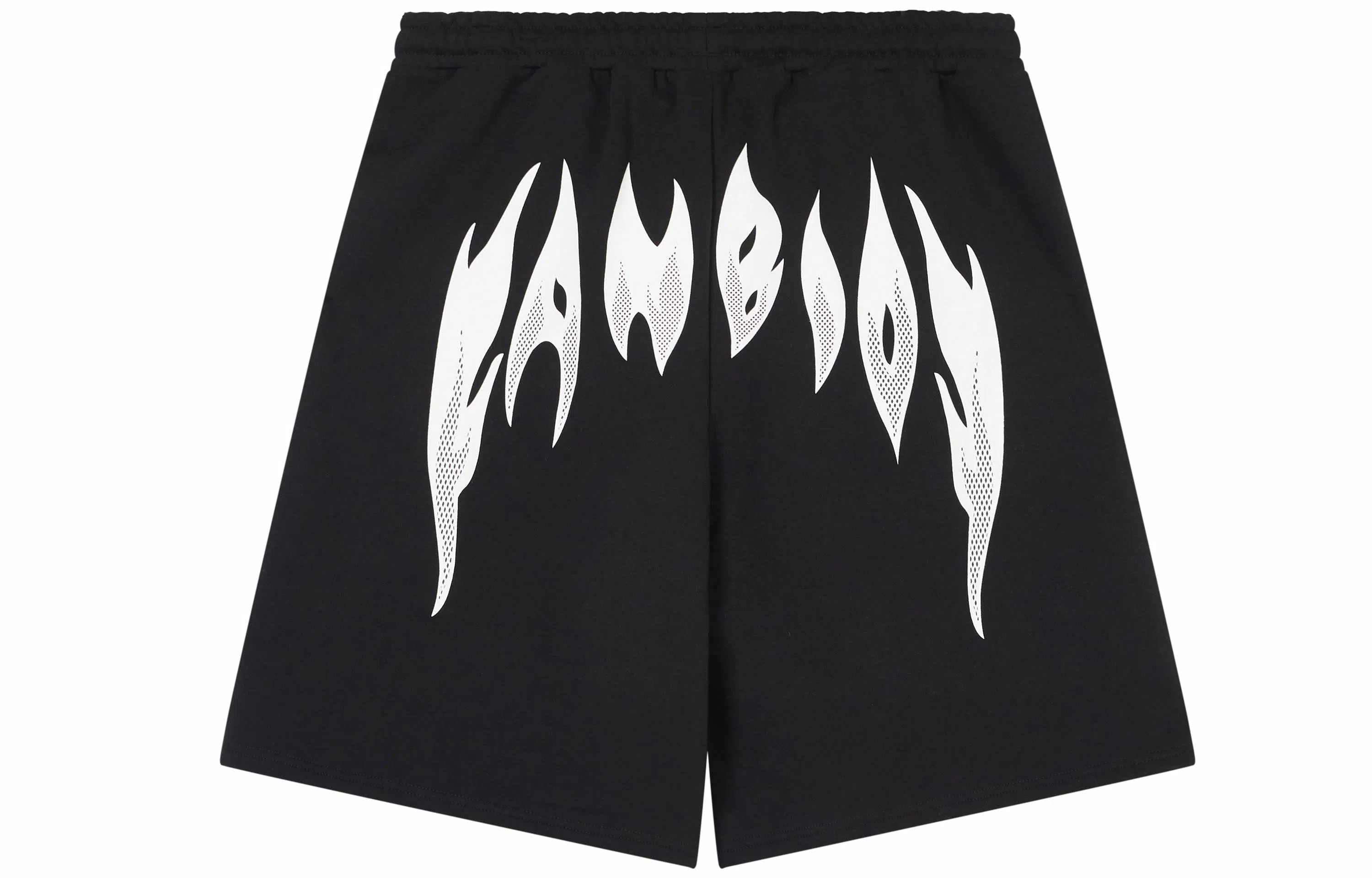 Fanbio SS22 Black Flame Print Shorts