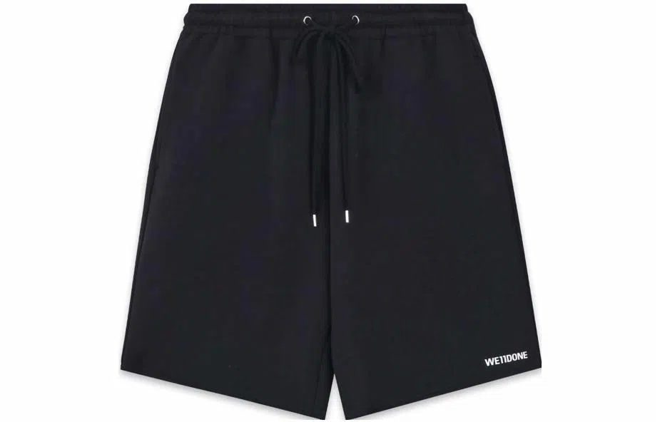 WE11DONE FW22 Black Shorts