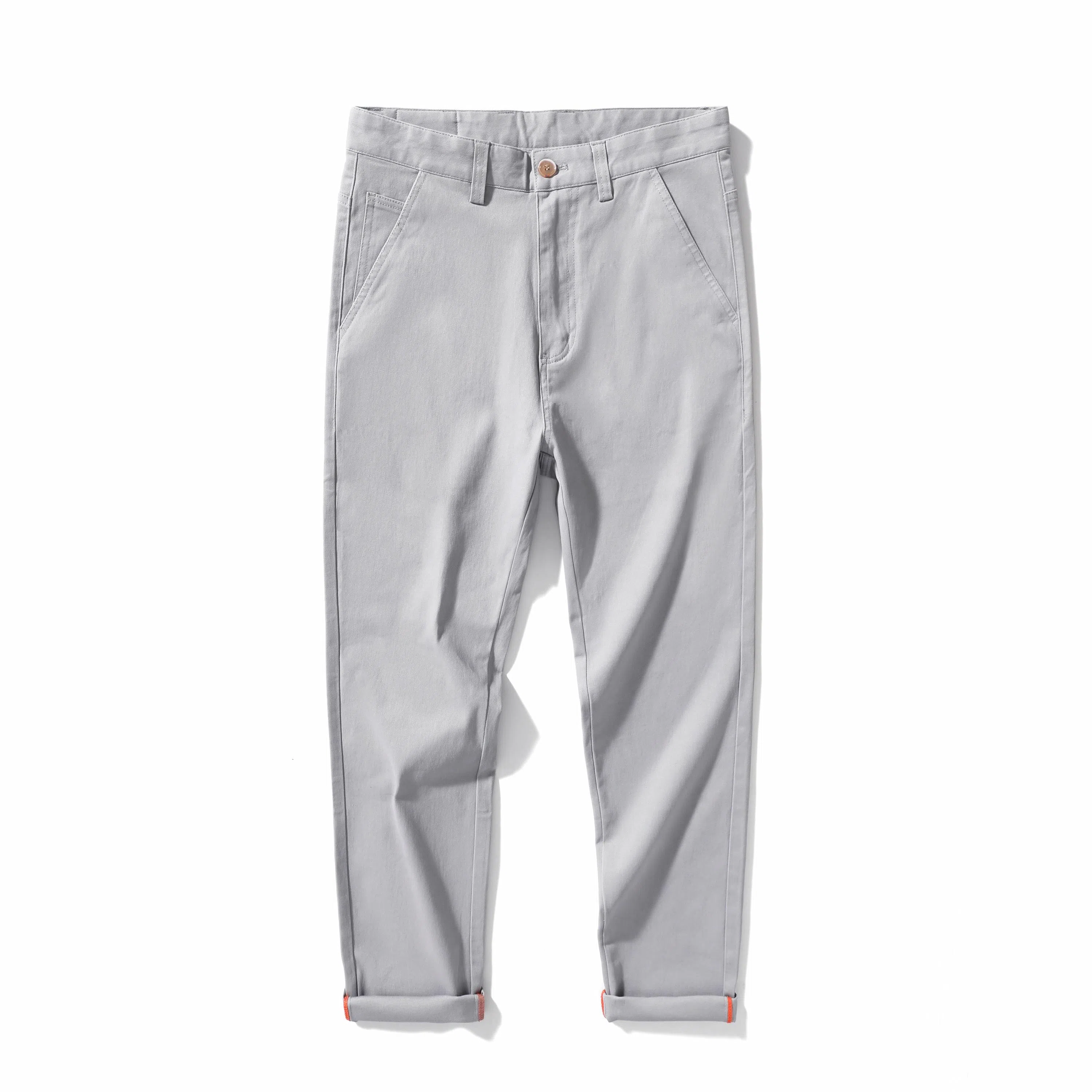 海尔斯 薄款纯色弹力修身舒适简约百搭休闲裤 男款