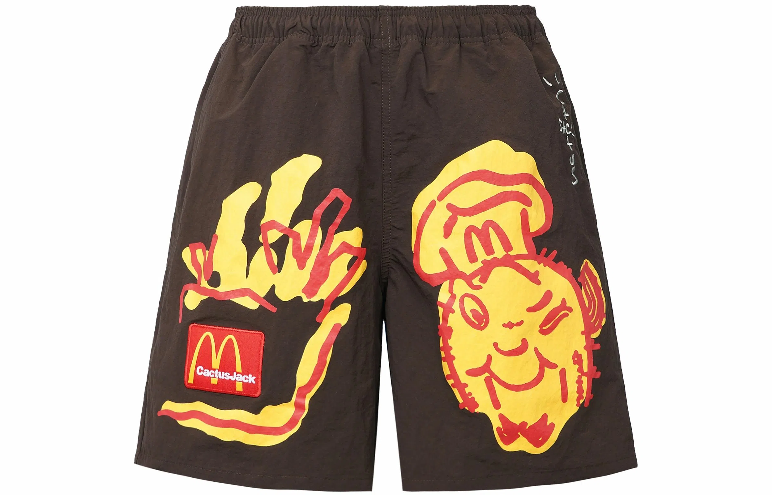 Travis Scott x McDonald's Cactus Jack Shorts Brown