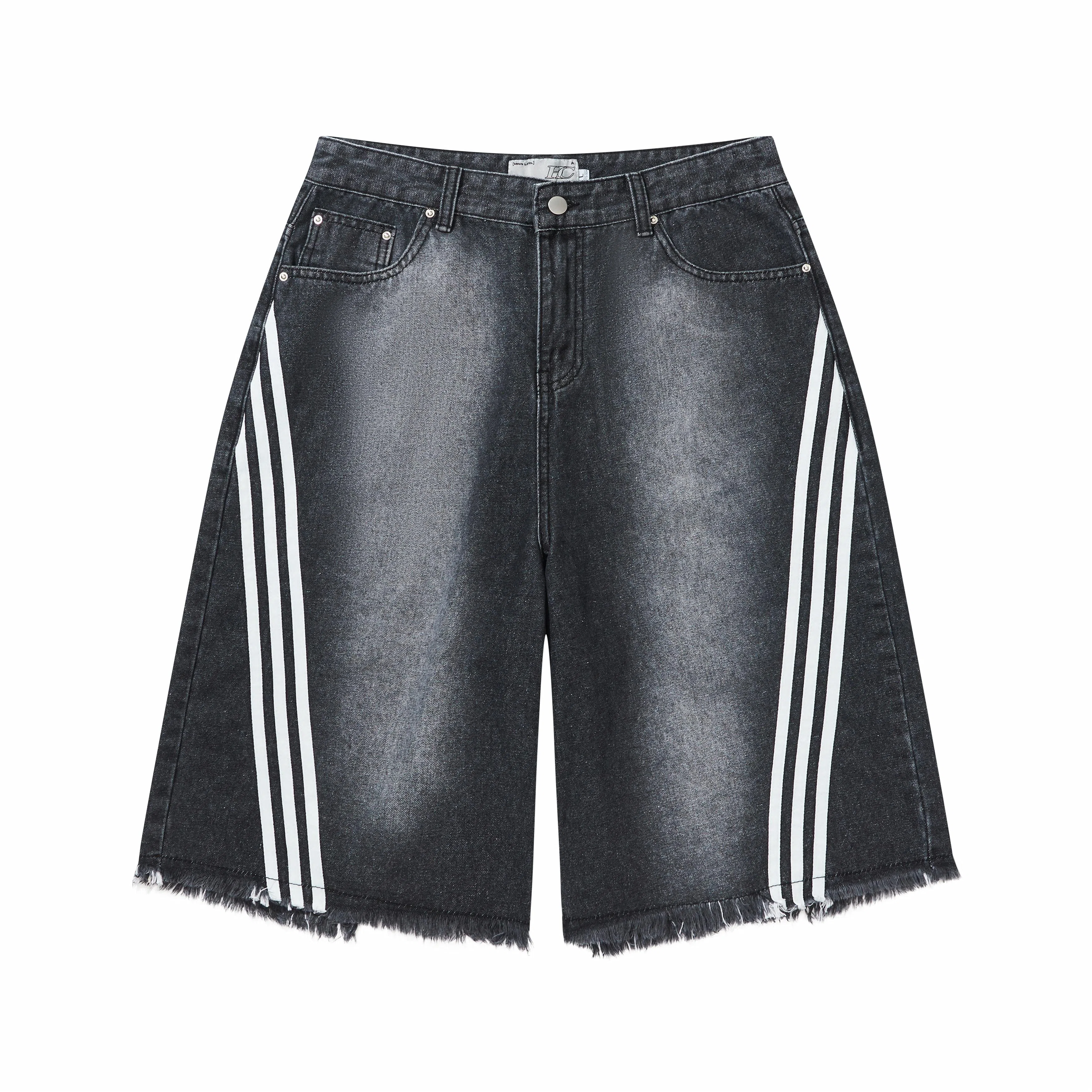 HARSH AND CRUEL Cleanfit Denim Shorts Black