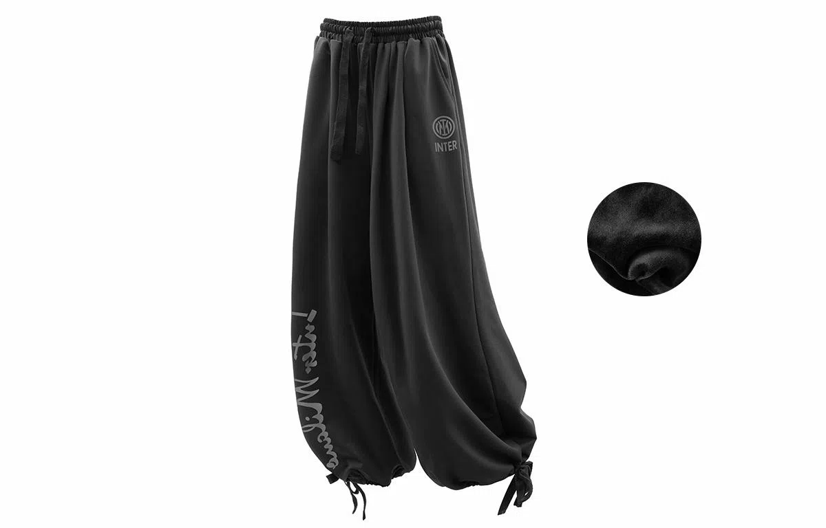 国际米兰足球俱乐部 字母印花休闲裤 男女同款