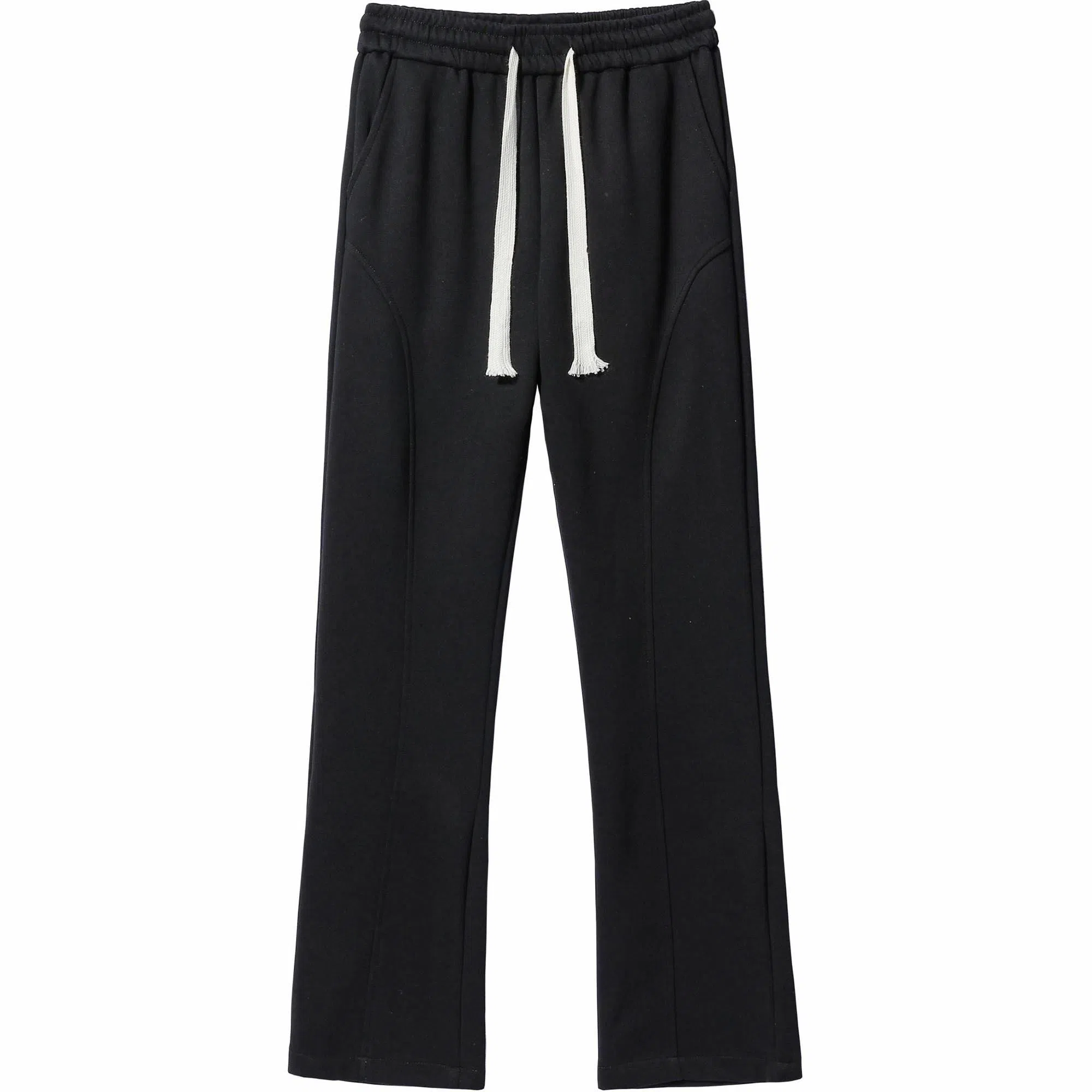 棉致 美式学院风潮流百搭宽松纯色运动休闲裤 男女同款