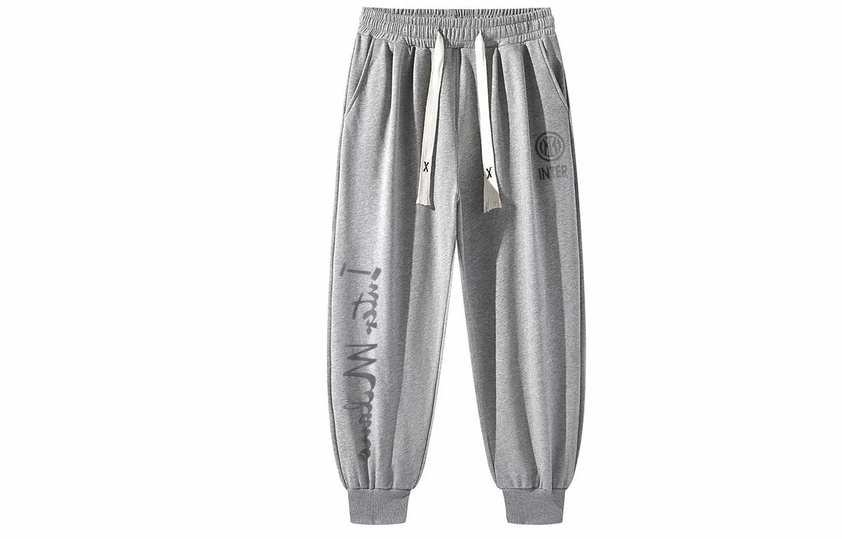 国际米兰足球俱乐部 字母印花休闲裤  宽松百搭束脚长裤学生户外运动卫裤大码基础款 男女同款