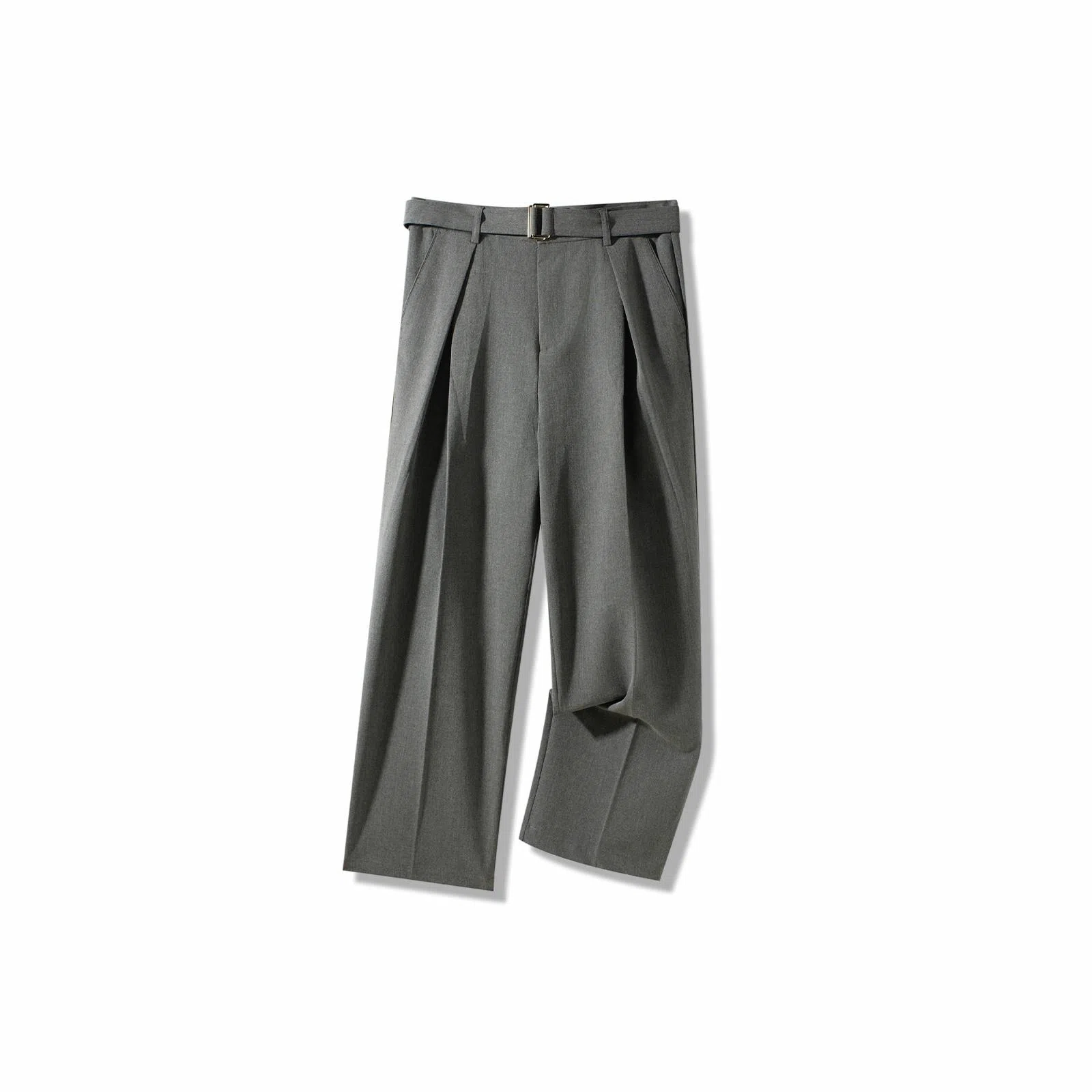 SHANTREE Straight Leg Pants Dark Grey