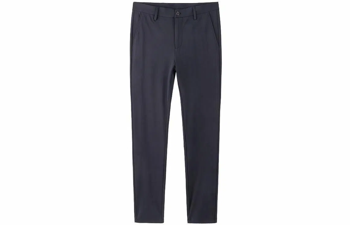 才子 纯色修身简约透气休闲裤 男款