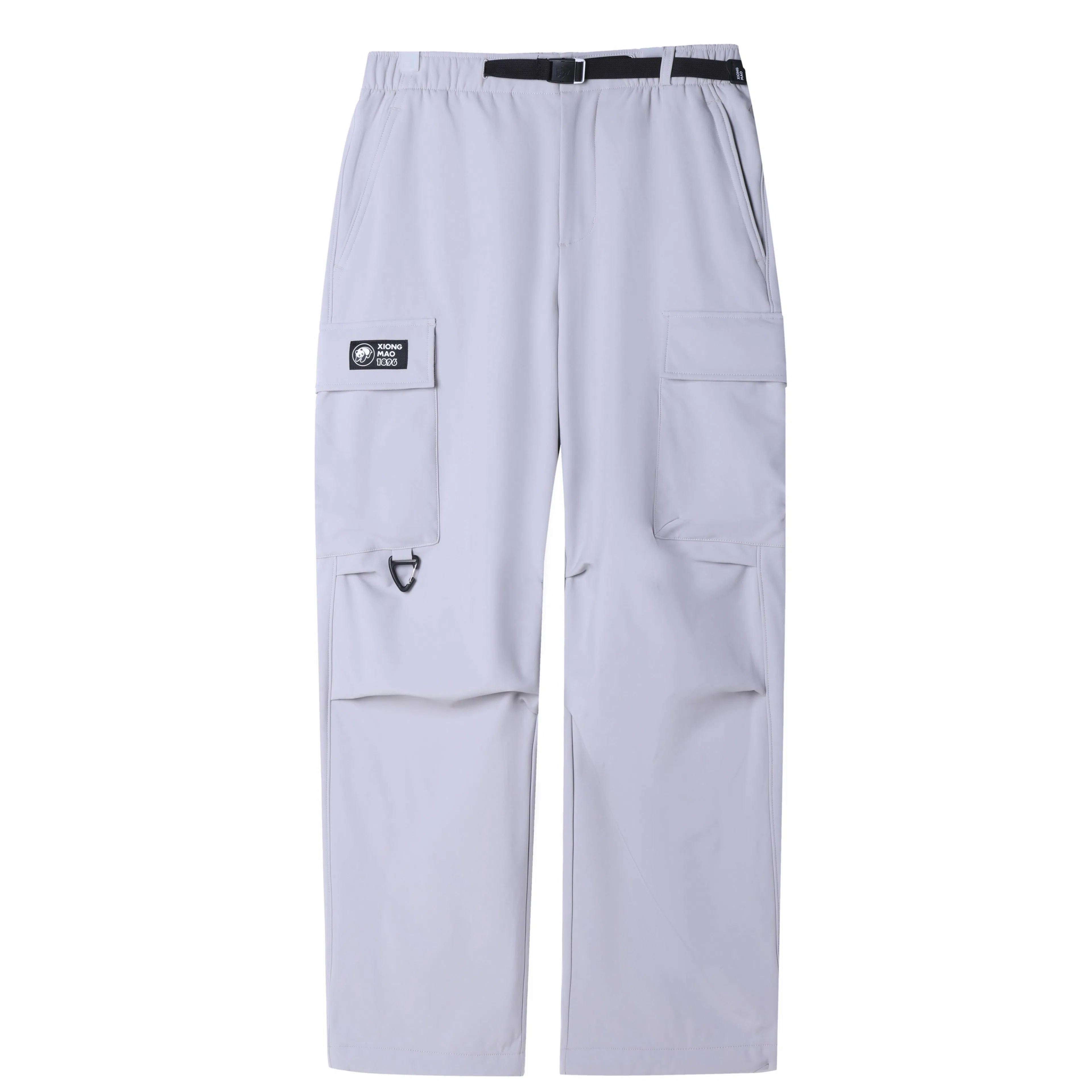 熊猫 山系户外火山岩发热保暖拒水御寒直筒多口袋软壳休闲裤 男款