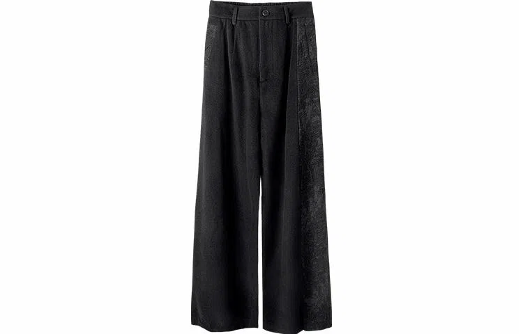 Huànxiàngzhě Original Design Wide-Leg Pants Black