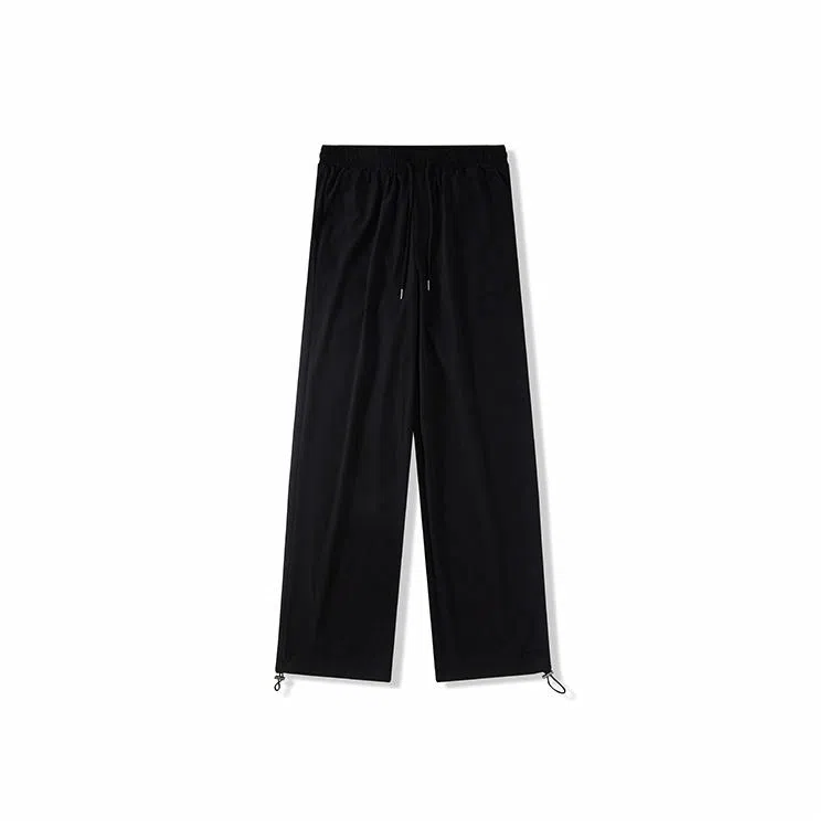 我是大卫 潮流束脚薄款宽松百搭休闲裤 男款 黑色