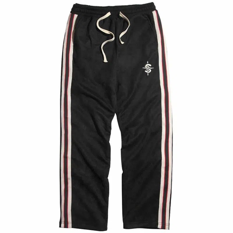 MIRACLE KILL Star Reflective Stripe Pants Black