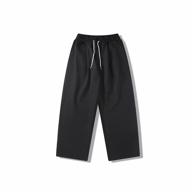 我是大卫 高街百搭纯色直筒简约宽松休闲裤 男款