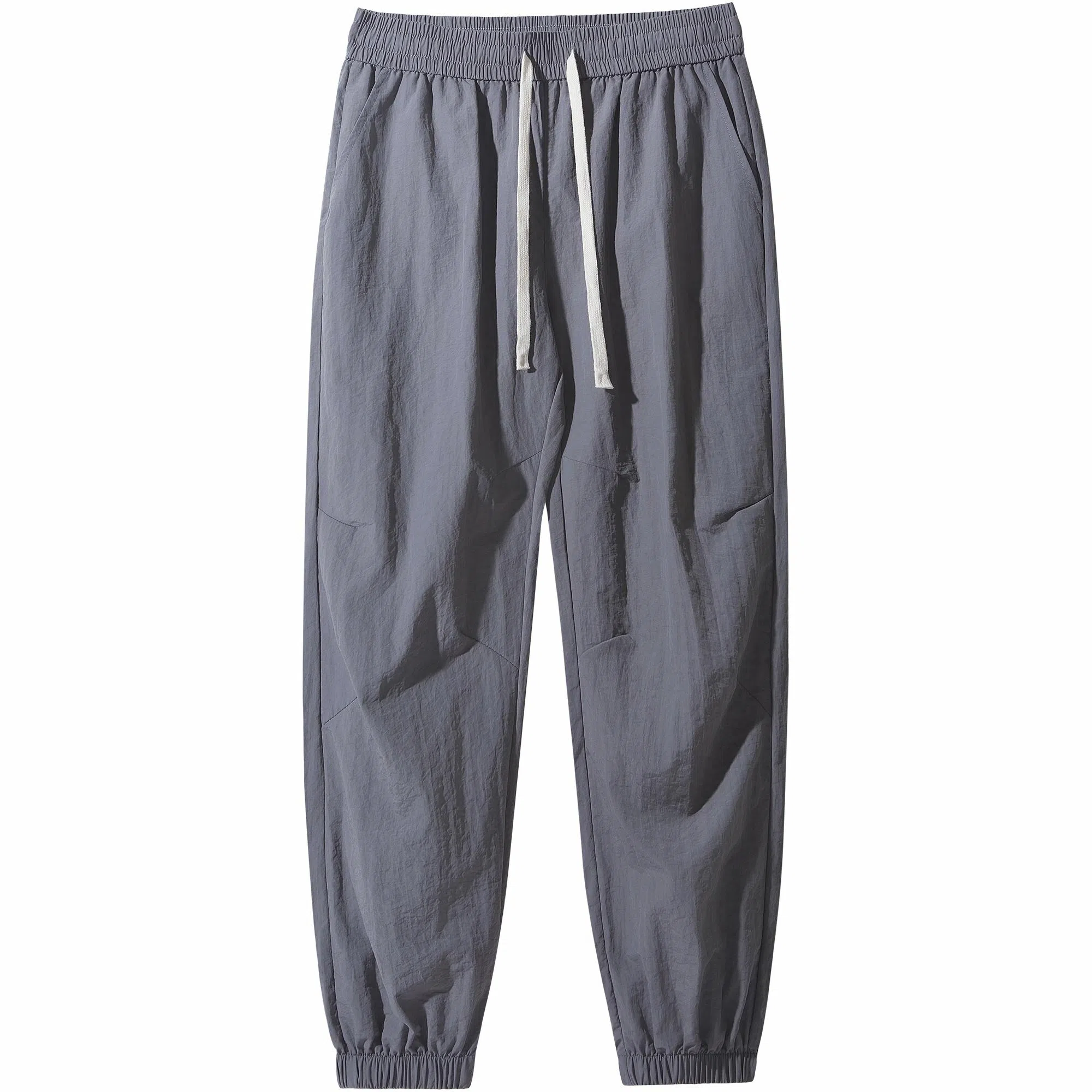 稻草人 日系慵懒基础款纯色轻薄冰感速干透气束脚裤无性别主义显瘦日常百搭通勤休闲裤 男女同款