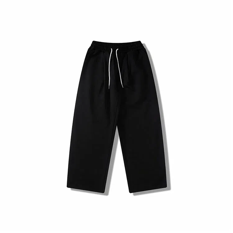 我是大卫 高街百搭纯色直筒简约宽松休闲裤 男款