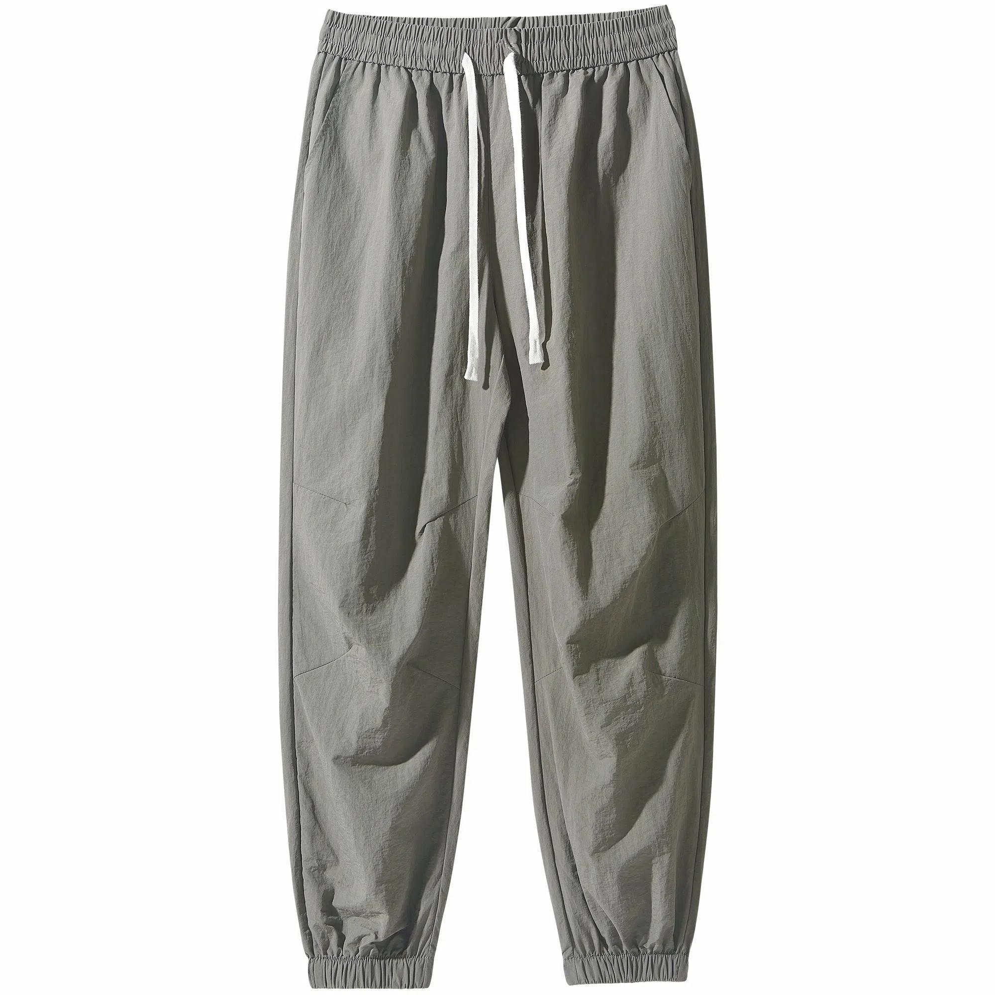 稻草人 日系慵懒基础款纯色轻薄冰感速干透气束脚裤无性别主义显瘦日常百搭通勤休闲裤 男女同款