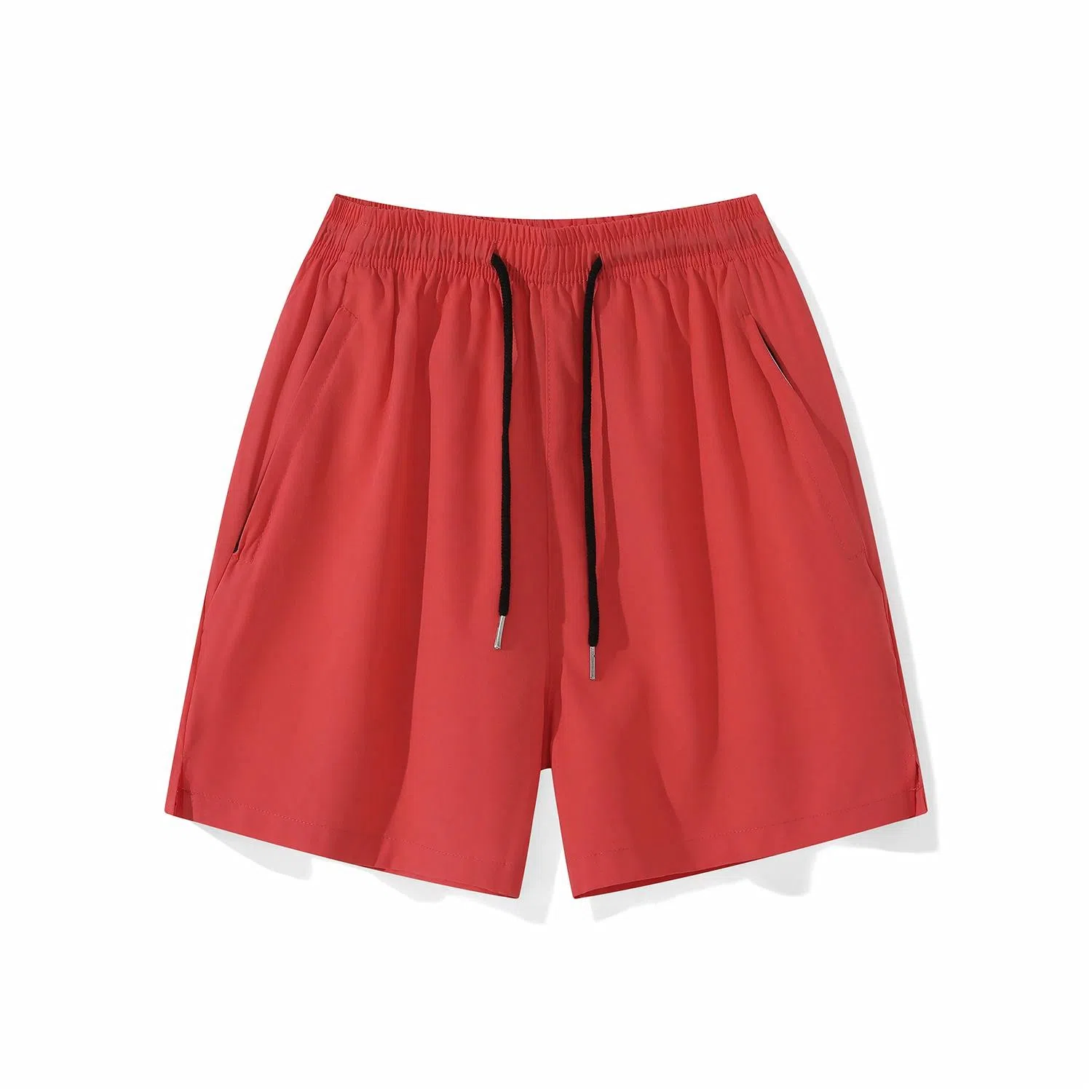 三体 水滴系列 美式复古简约基础纯色宽松百搭多巴胺高街潮牌时尚舒适透气薄款篮球跑步健身学生多巴胺休闲短裤 男女同款