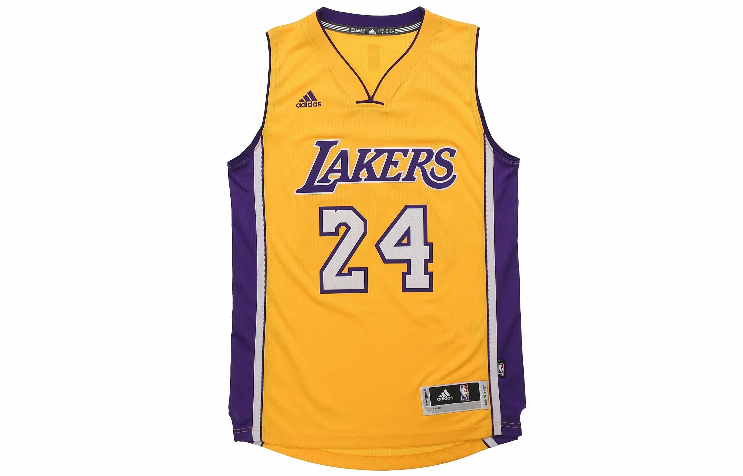 adidas Kobe Bryant Lakers Jersey Yellow