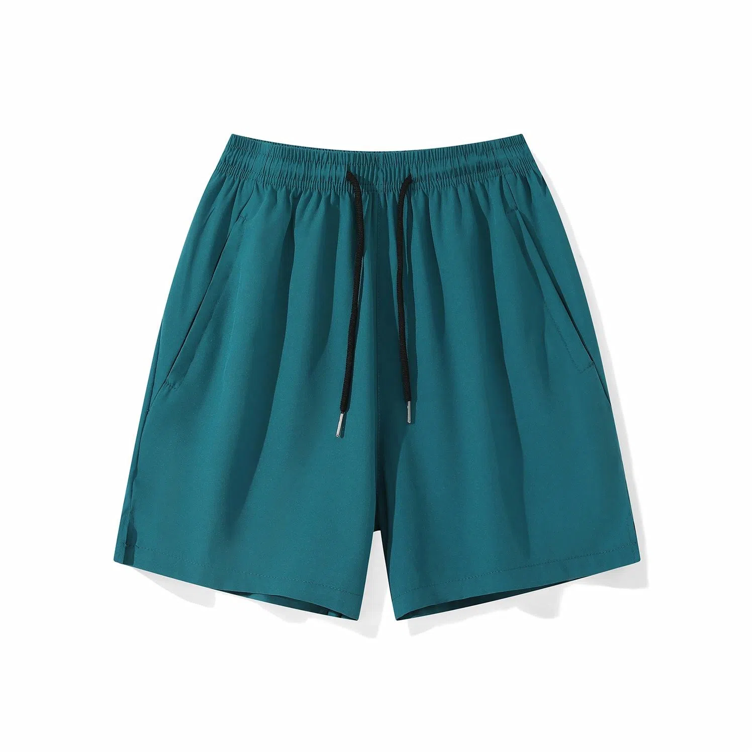 三体 水滴系列 美式复古简约基础纯色宽松百搭多巴胺高街潮牌时尚舒适透气薄款篮球跑步健身学生多巴胺休闲短裤 男女同款