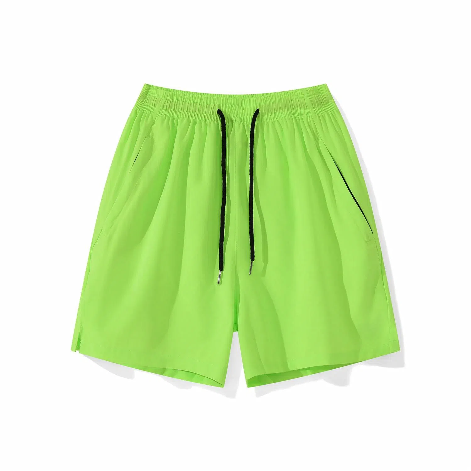 三体 水滴系列 美式复古简约基础纯色宽松百搭多巴胺高街潮牌时尚舒适透气薄款篮球跑步健身学生多巴胺休闲短裤 男女同款