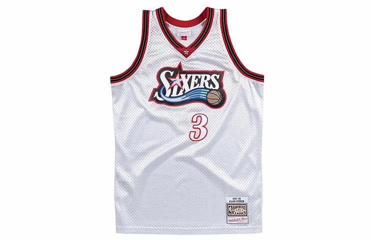 Mitchell & Ness NBA 76ers Iverson 3 Silver