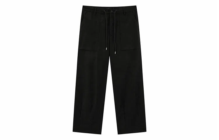 PEACEBIRD MEN Colorblock Drawstring Cargo Pants