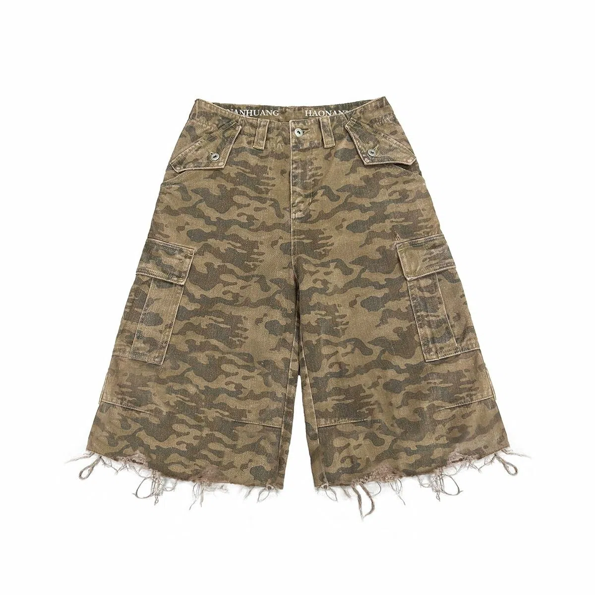 haonanhuang New Vintage Desert Camo Shorts