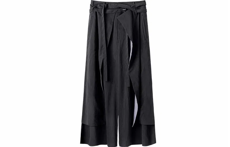 Huànxiàngzhě Original Design Wide-Leg Pants Black