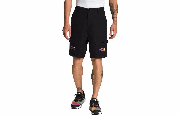 The North Face Logo Print Shorts Black