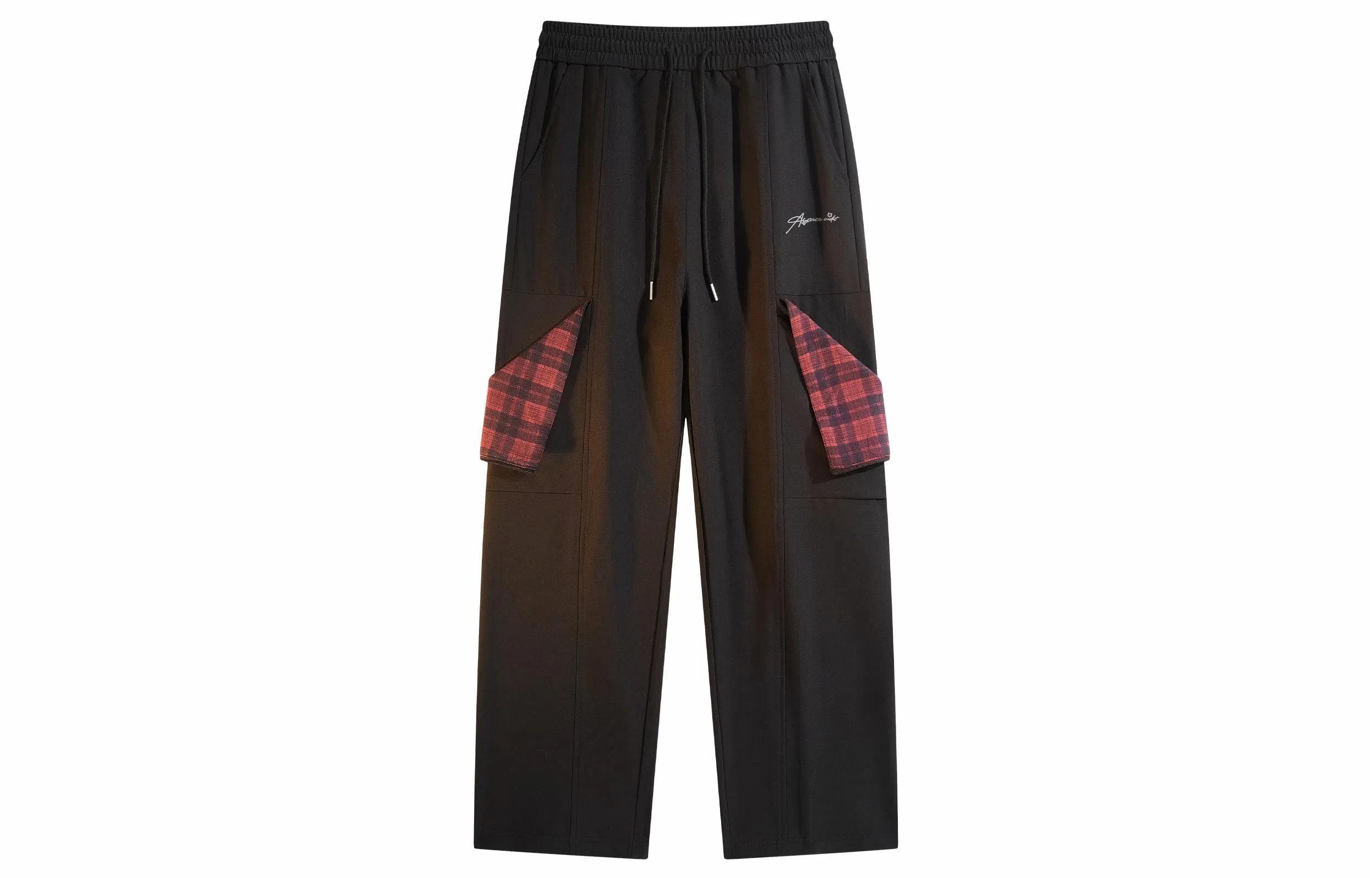 王者荣耀 鲁班七号星空梦想款 美式校园学院风拆卸搭扣格纹复古街头运动宽松直筒装饰长裤户外高街松弛感慵懒风堆叠休闲裤 男女同款