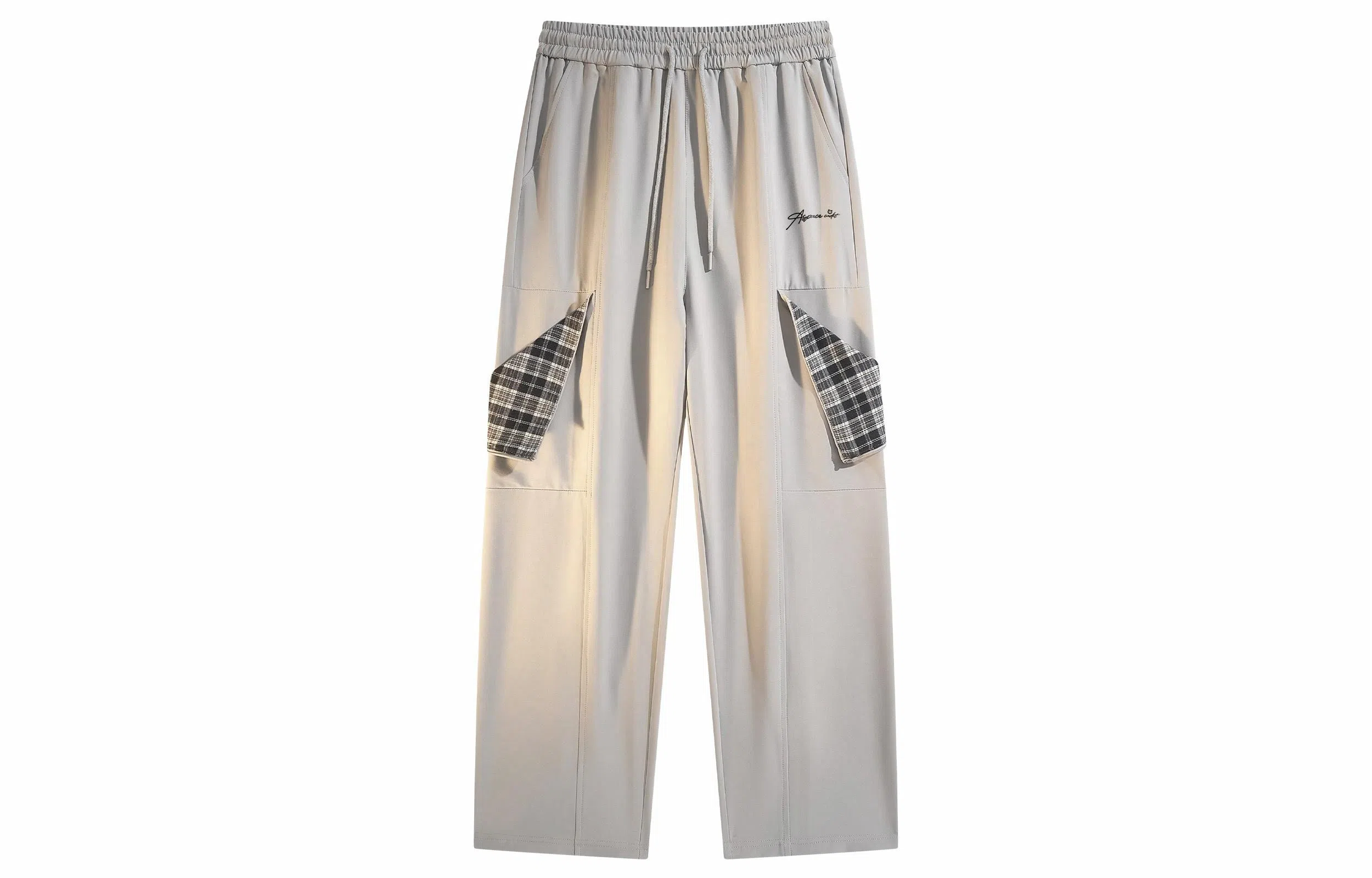 王者荣耀 鲁班七号星空梦想款 美式校园学院风拆卸搭扣格纹复古街头运动宽松直筒装饰长裤户外高街松弛感慵懒风堆叠休闲裤 男女同款