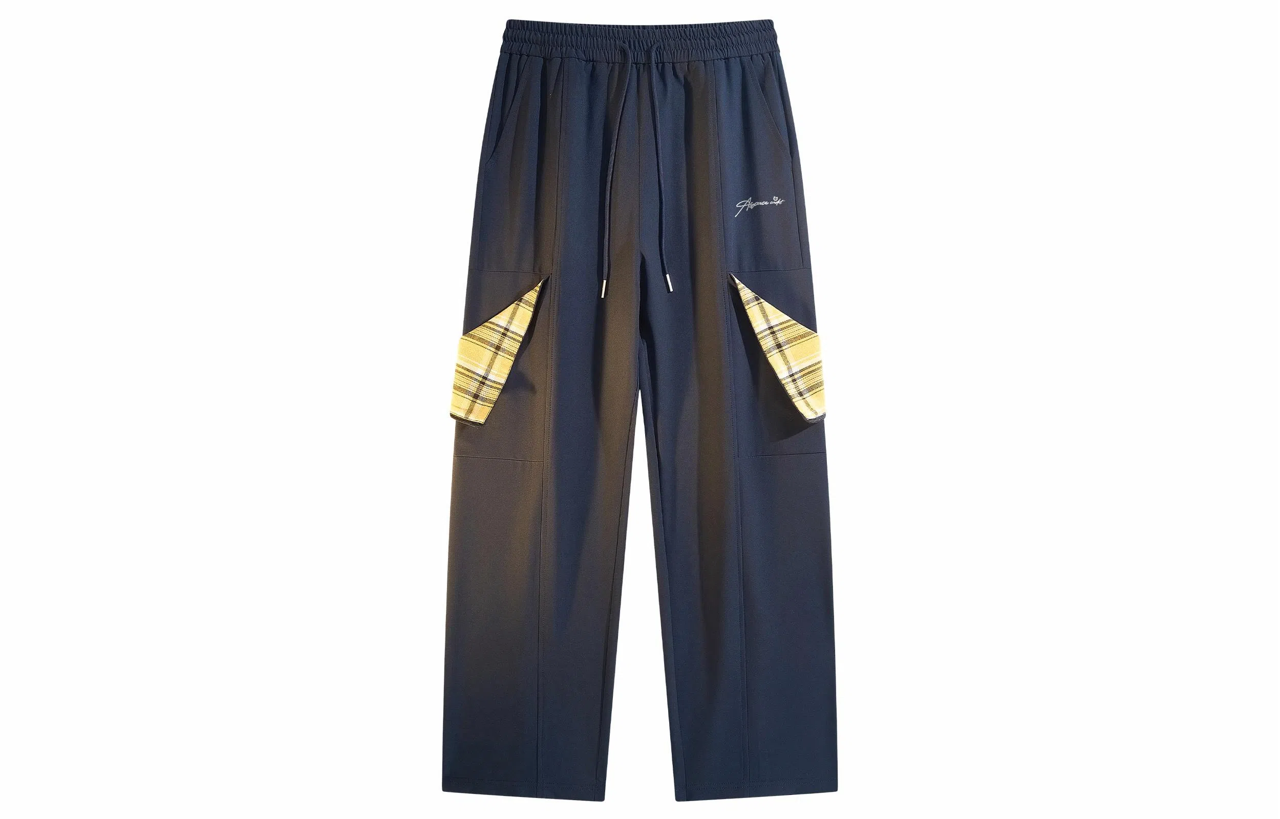 王者荣耀 鲁班七号星空梦想款 美式校园学院风拆卸搭扣格纹复古街头运动宽松直筒装饰长裤户外高街松弛感慵懒风堆叠休闲裤 男女同款