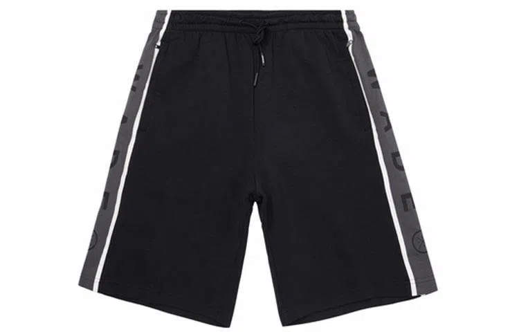 李宁 韦德系列 宽松针织运动短裤 男款 新标准黑