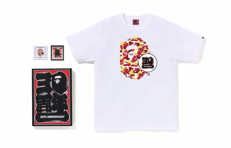BAPE SS23 30th Anniversary Tee White