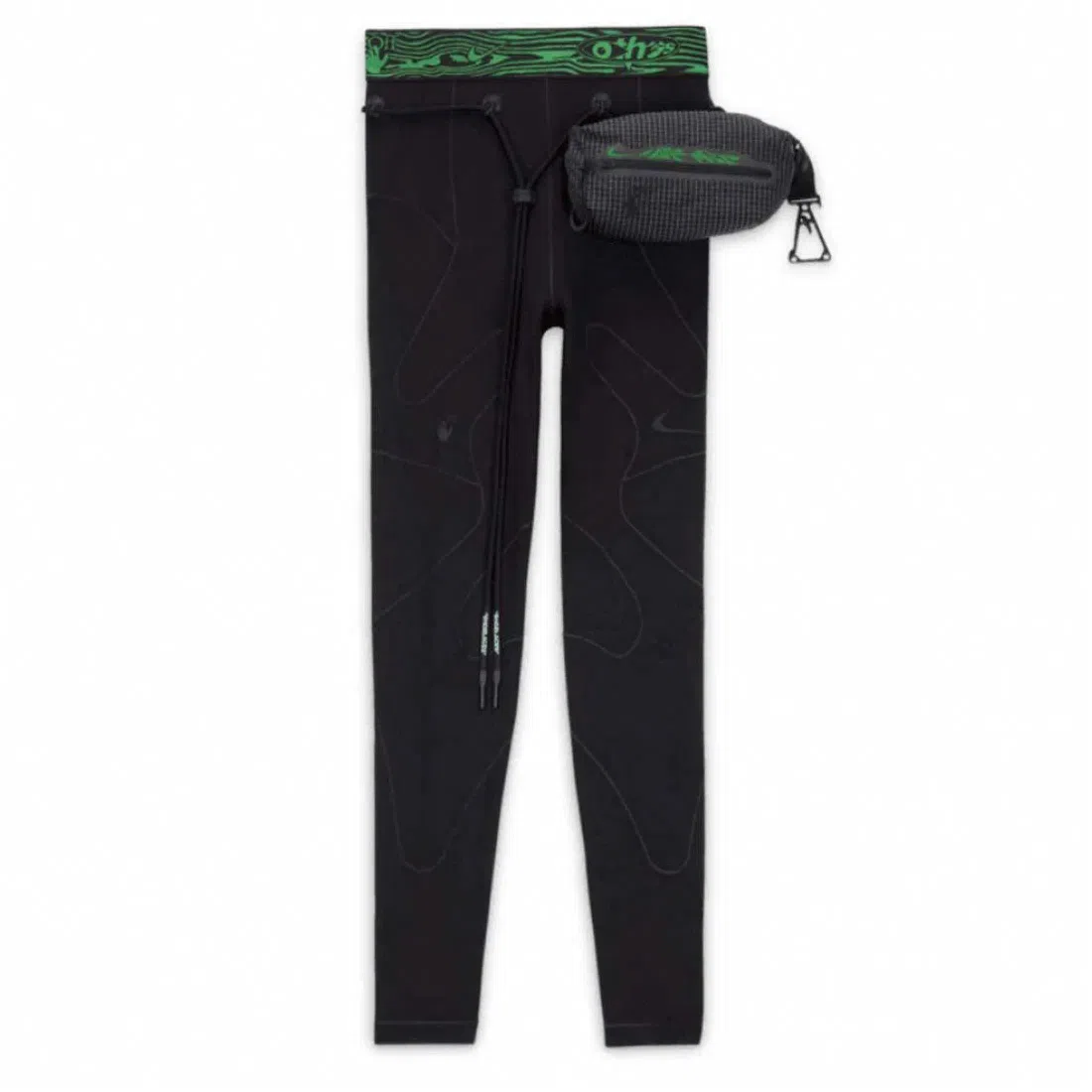 Nike x Off-White FW23 Striped Logo Waistband Pants Black