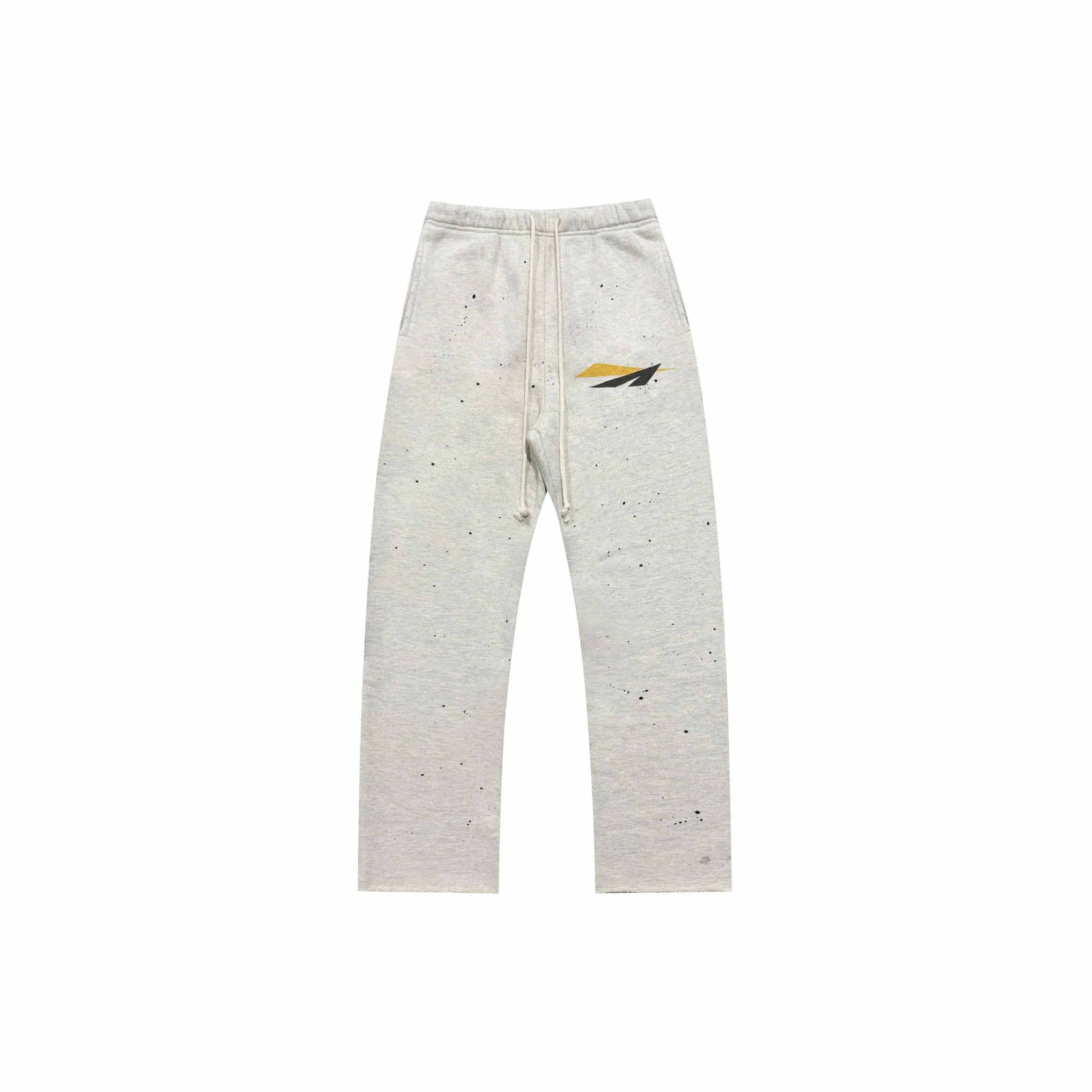 False Perception Distressed White Casual Pants