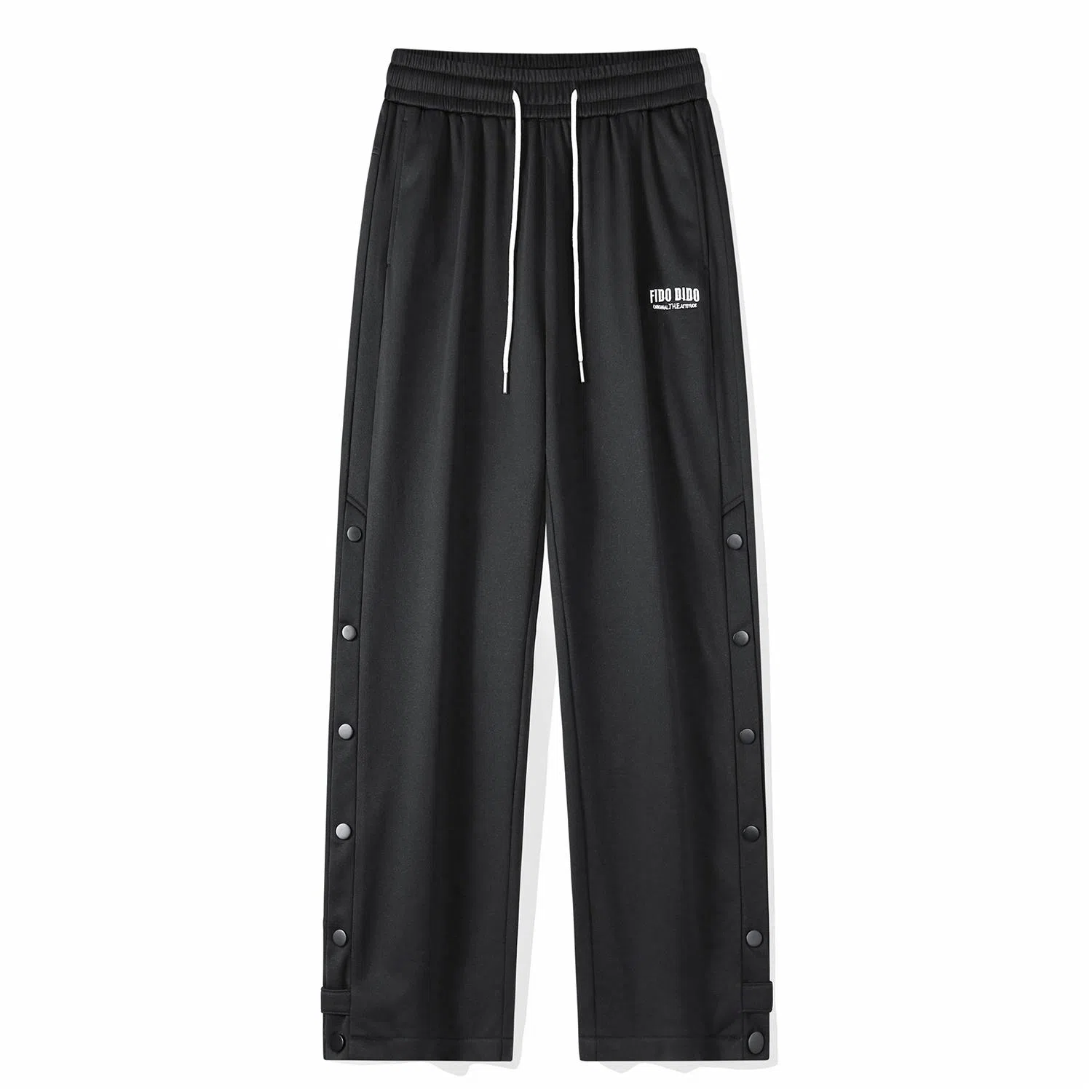 FIDO DIDO Logo Embroidered Straight Pants